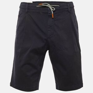 Eleventy Navy Blue Cotton Shorts L